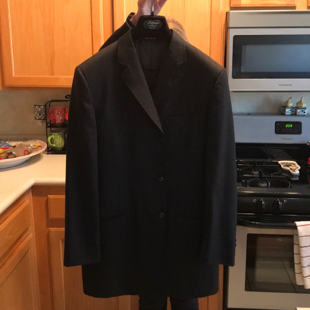 Dolce Gabbana Men’s Dark Grey Pinstripe Suit